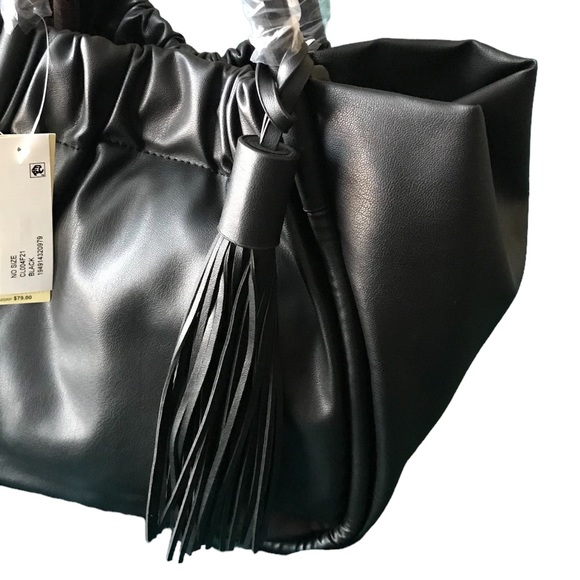 NWT Collection18 black tassel purse - Picture 5 of 6